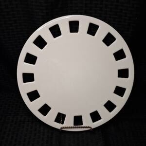 Southern Living at Home SLAH Dress Me Up White Plate Platter Ribbon slots 40281